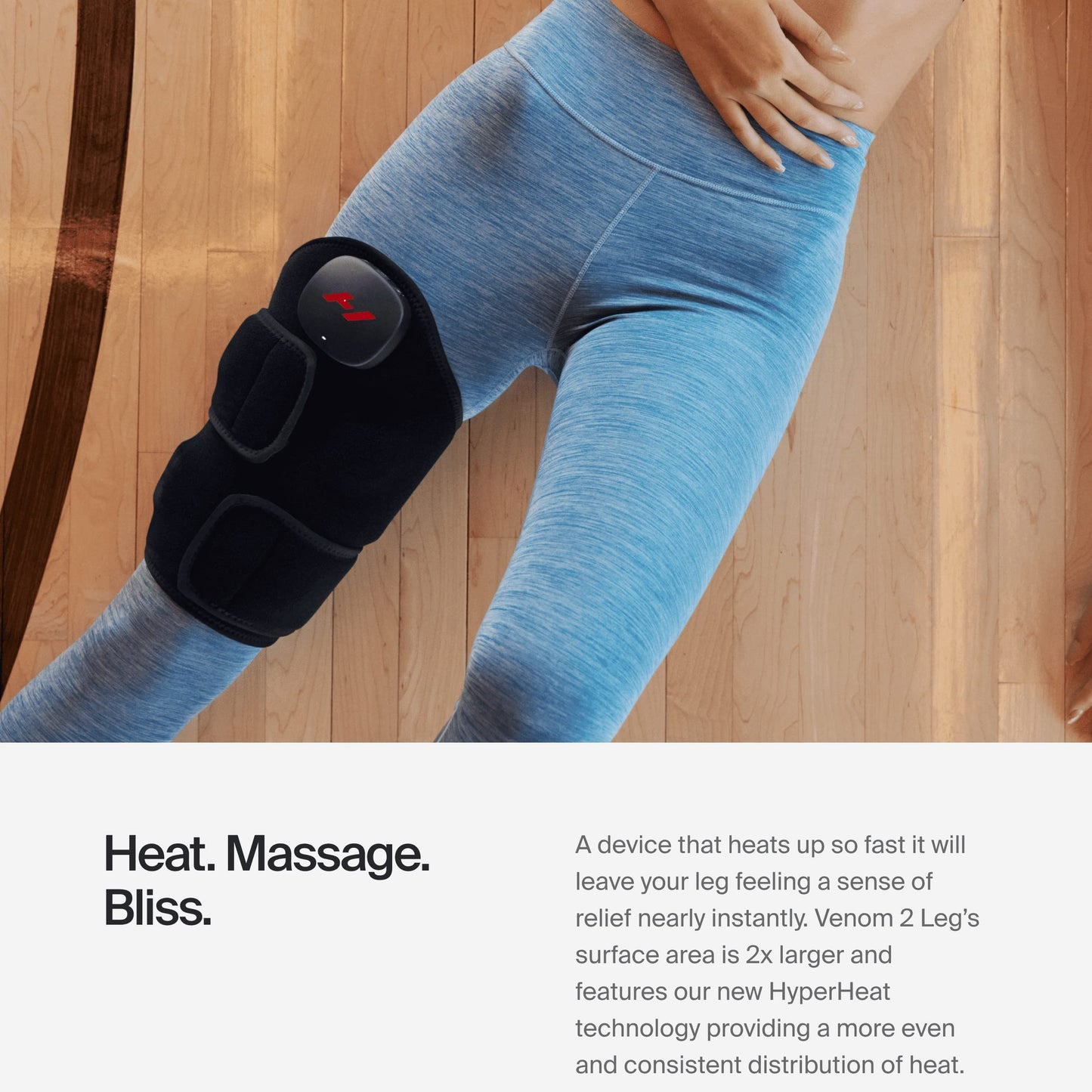 Hyperice Venom 2 Back Wrap - Provides Advanced Heat and Vibration for Pain, Soreness and Inflammation - FSA-HSA
