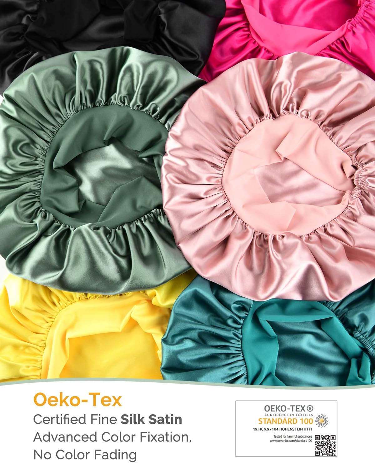 Silk Sleeping Bonnet for Women | Double Layer Satin Lined | Burgundy