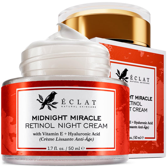 Retinol Night Cream - 2.5% Retinol With 2.5% Hyaluronic Acid - Retinol Face Moisturizer To Boosts Elasticity And Hydration, Firm