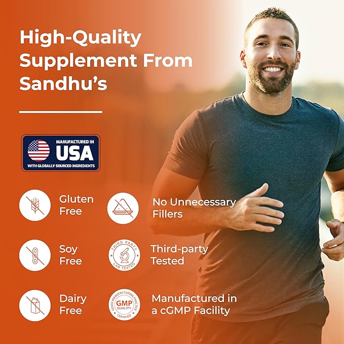 Sandhu's Quercetin 1000mg Per Serving Vegetarian Supplements 120 Capsules Bioflavonoids for Immune Support & Respiratory Health, Seasonal Allergy Support | Quercitin for Men and Women