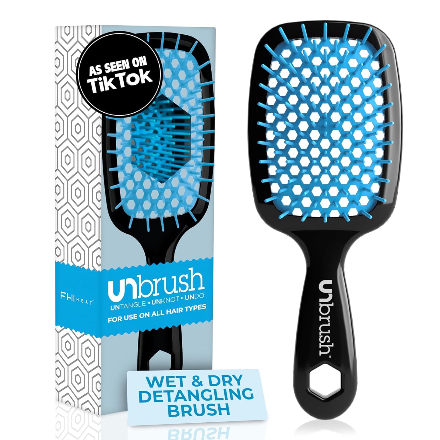 FHI Heat UNbrush Detangling Brush | Pain-Free Brushing for All Hair Types