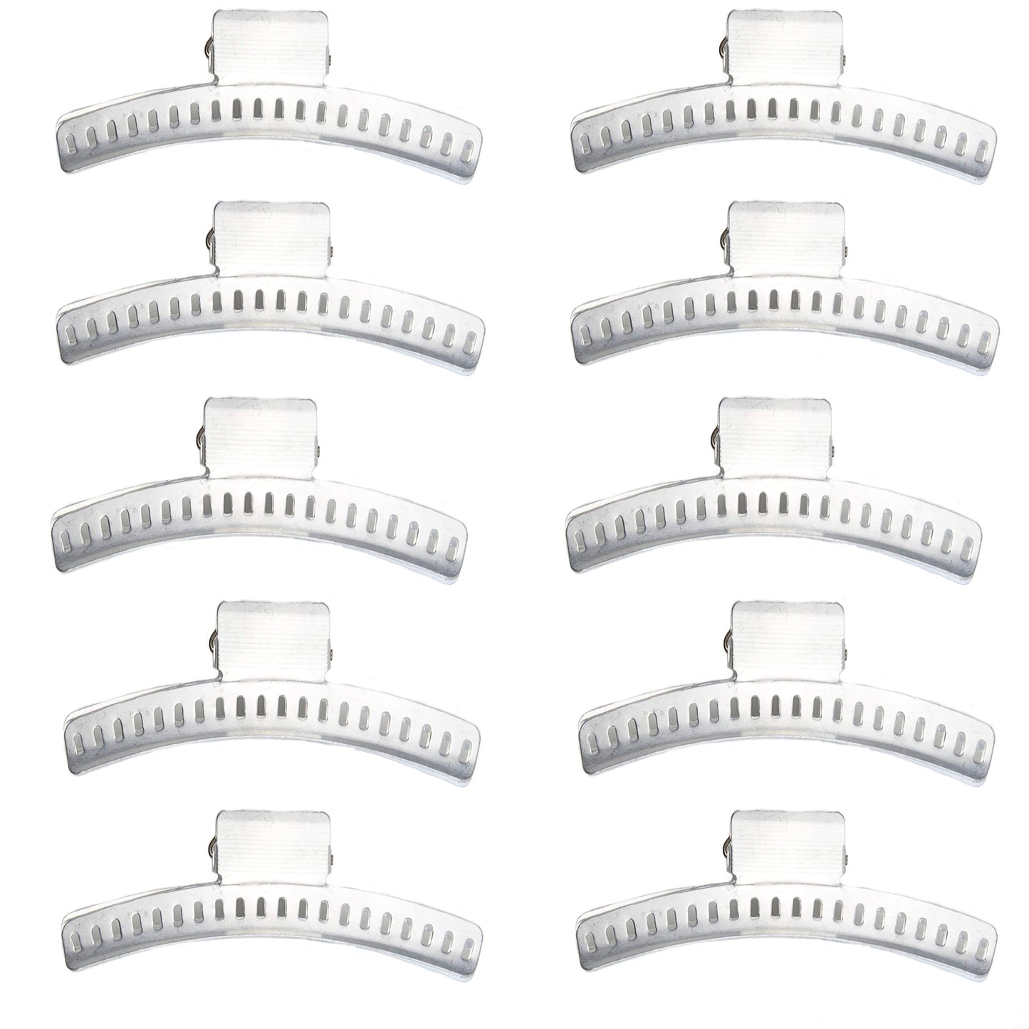 Hair Wave Clips - Set Of 10 - Aluminum 3.5'' Butterfly Wave Setting Clips - Finger Wave Clips For Hair - Marcel Wave Hair Clips