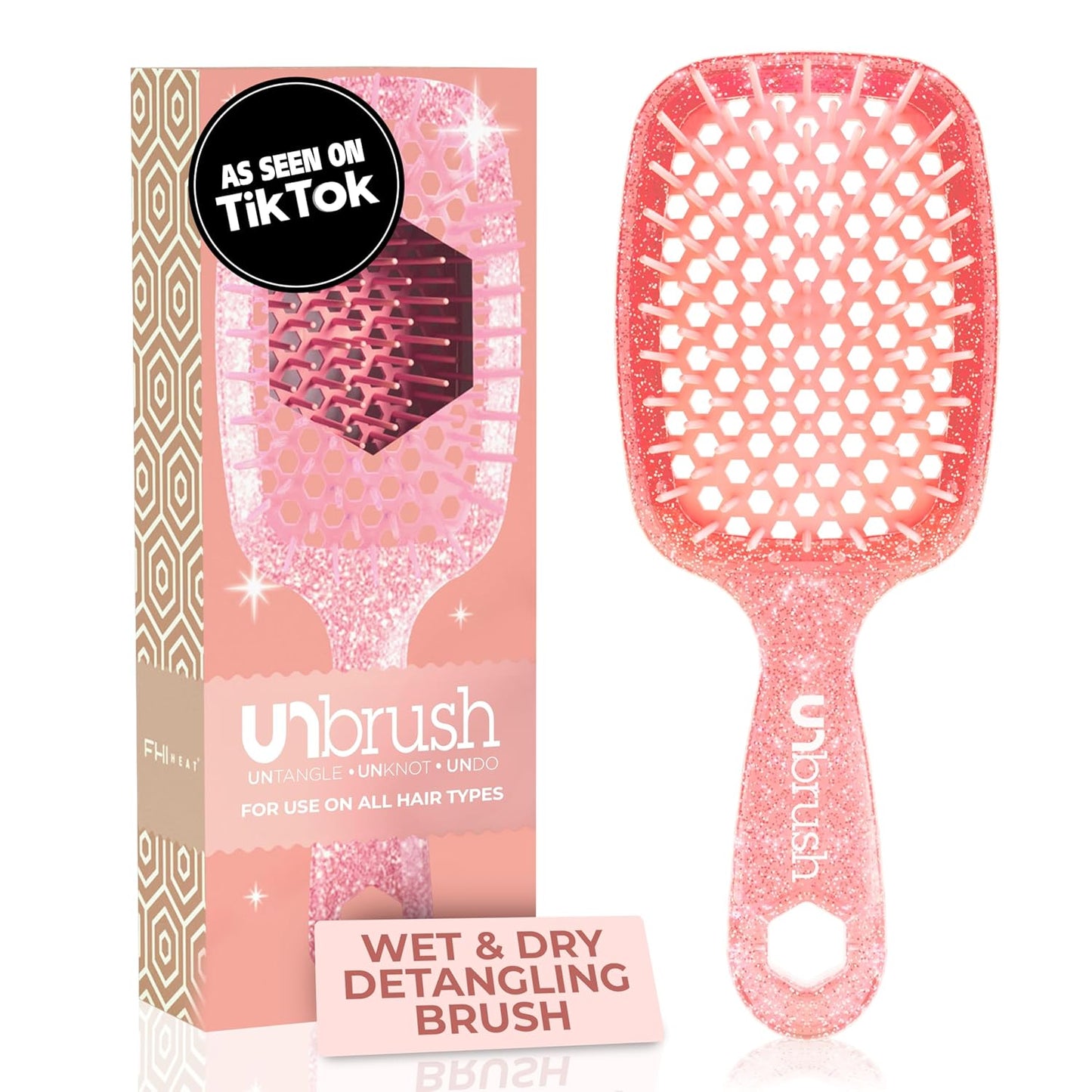 FHI Heat UNbrush Detangling Brush | Pain-Free Brushing for All Hair Types