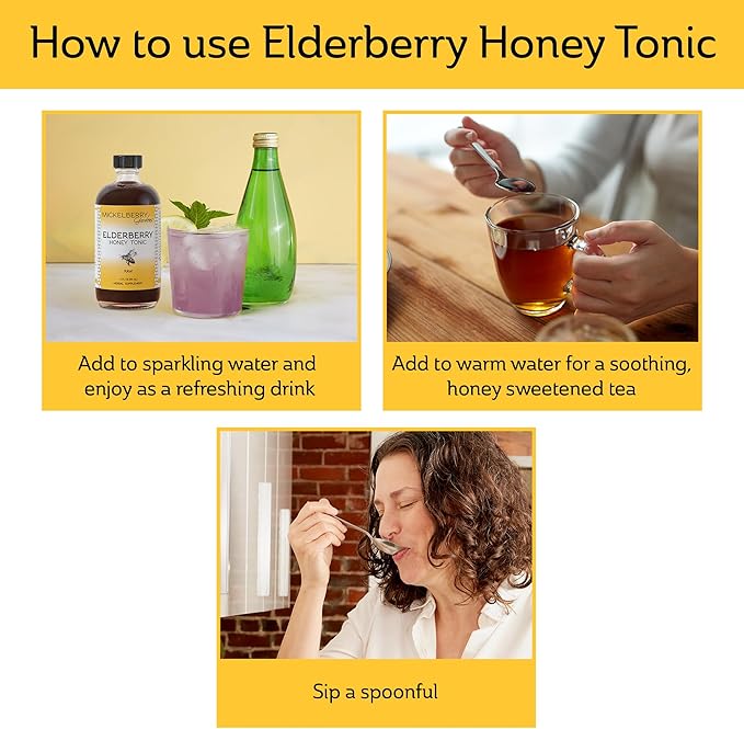 Mickelberry Gardens Elderberry Honey Propolis Throat Spray - Natural Immune Support and Throat Coat for Kids and Adults (2 Ounces)