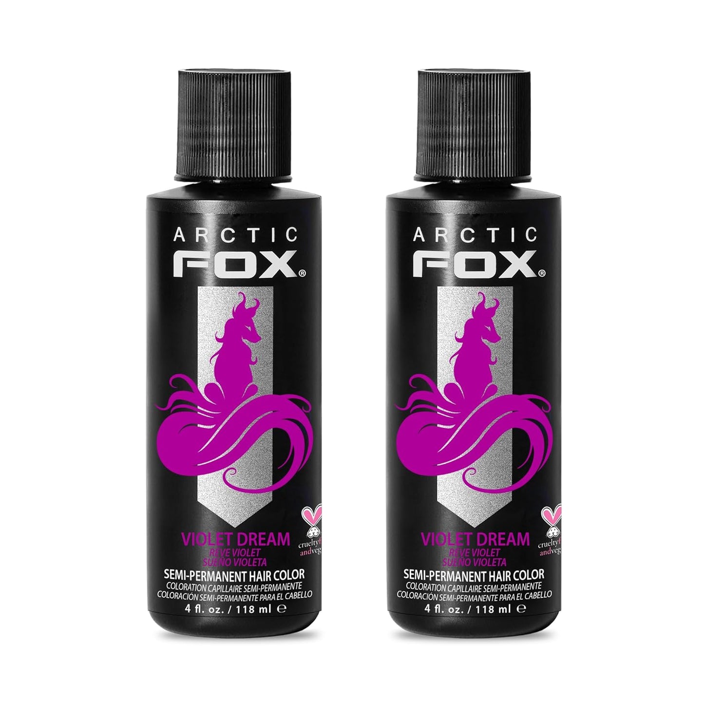 ARCTIC FOX Vegan Semi-Permanent Hair Color Dye | STERLING | 4 Fl Oz