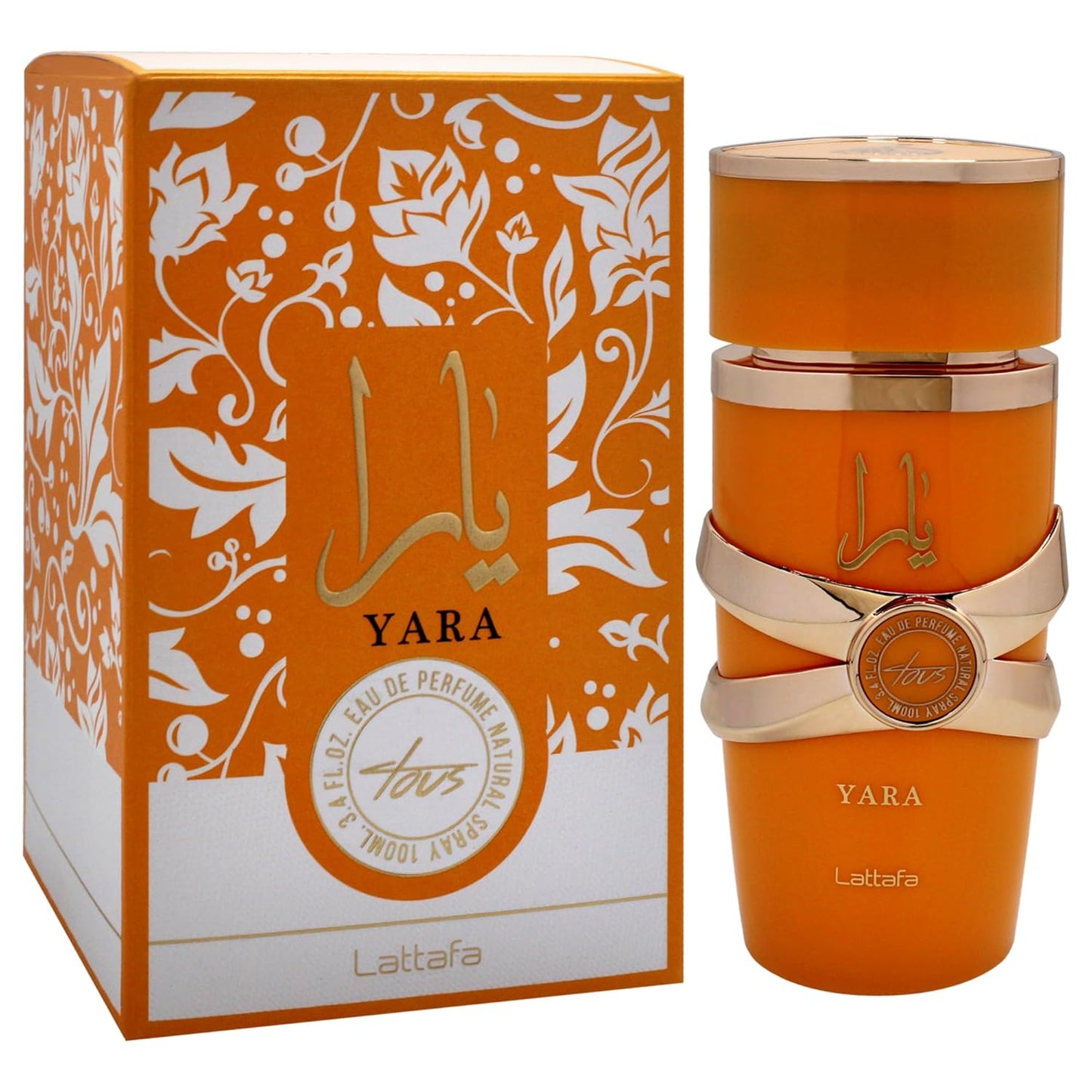 Yara Tous Eau de Parfum Spray for Women | 3.4 Oz | Pack of 4 | Lattafa