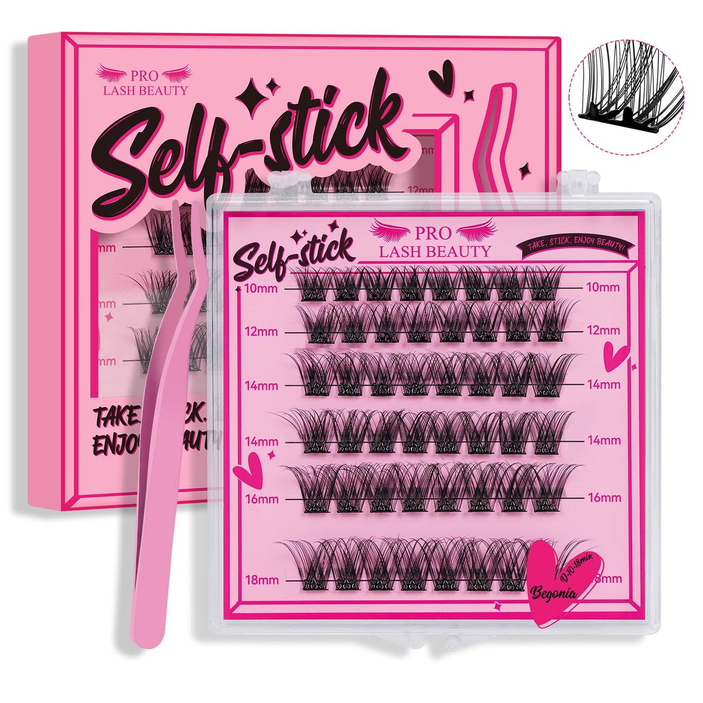 Lash Clusters, 72 Pcs Individual Lashes, Cluster Diy Lash Extension, Volume Eyelashes Look, Super Thin Band And Comfortable (Vol