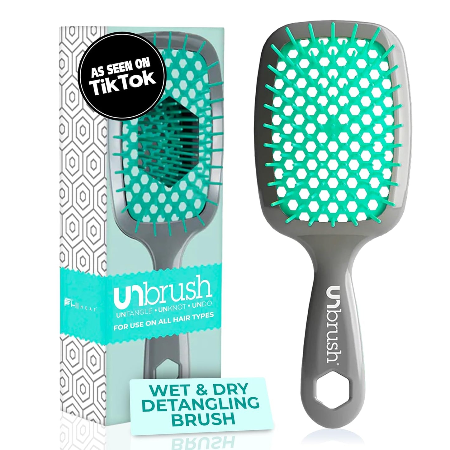 FHI Heat UNbrush Detangling Brush | Pain-Free for Wet & Dry Hair Types