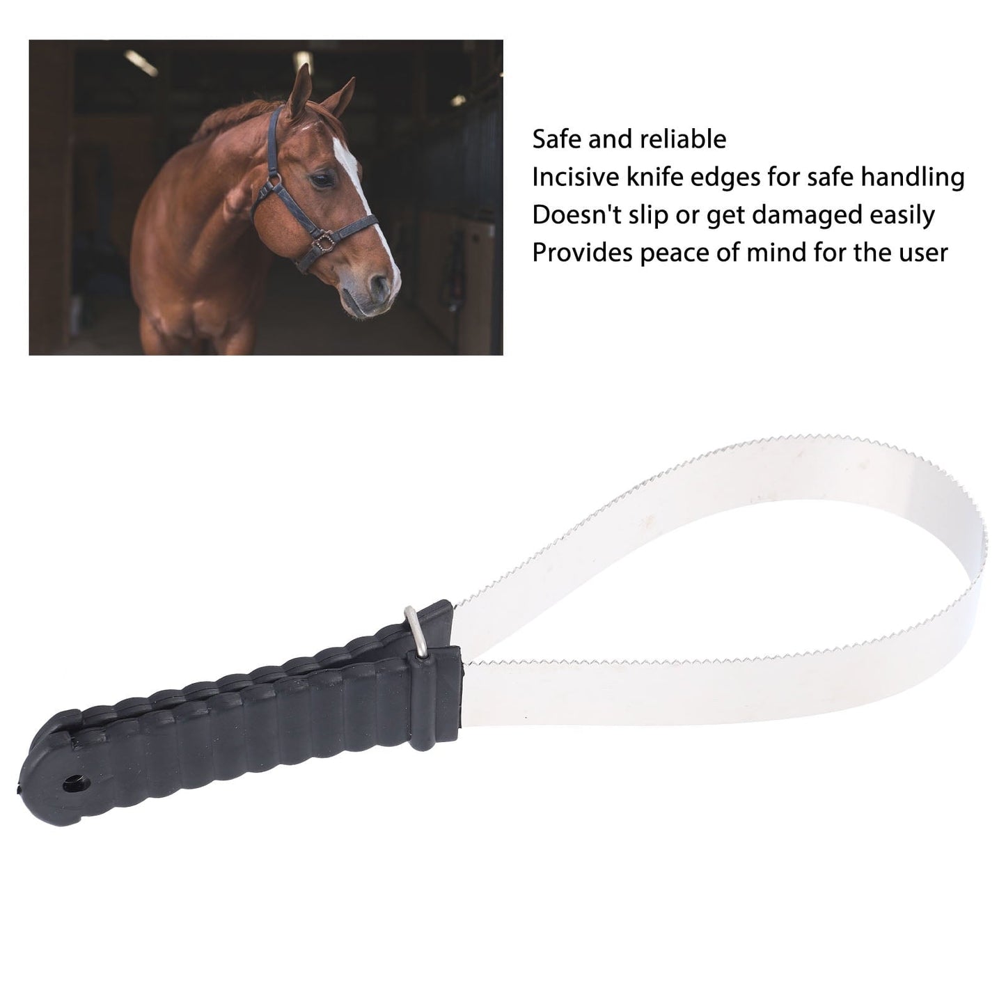 Stainless Steel Horse Curry Comb, Safe, Rustproof Hair Scraper For Effective Cleaning