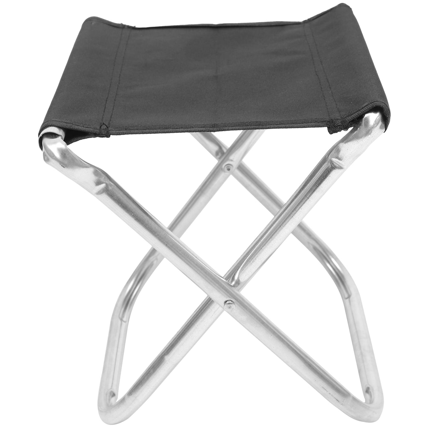 Raindrops Folding Chair Made of Aluminum Alloy and PVC Oxford Cloth Black Color Perfect for Fishing Camping or Beach 100kg Capacity