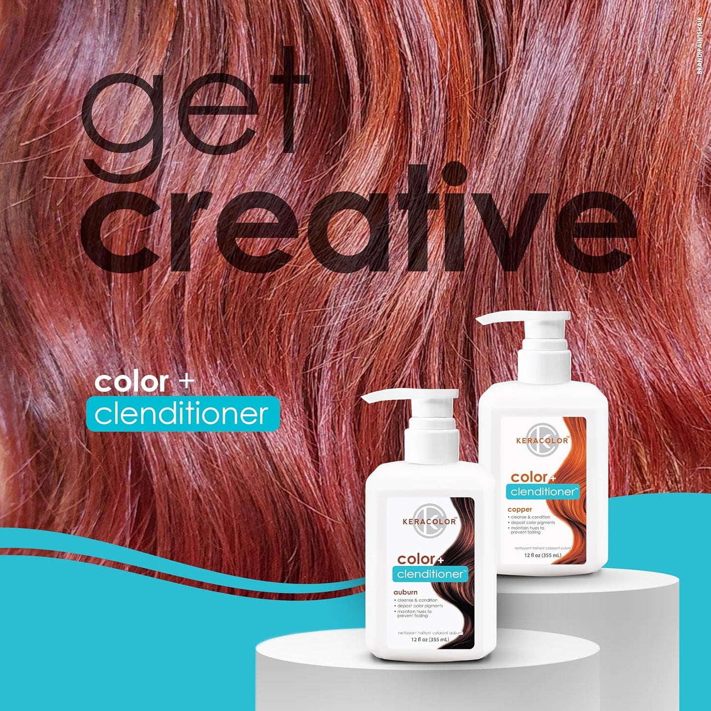 Keracolor 3-In-1 Color-Depositing Conditioner | Gently Cleanses & Conditions | 12 Fl Oz
