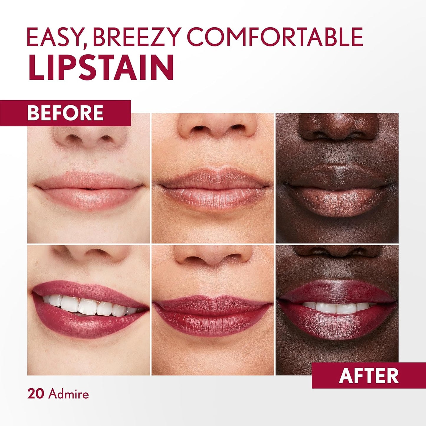 Covergirl Outlast 20 Admire Lipstain | Vegan, Transfer-Proof, Satin Finish
