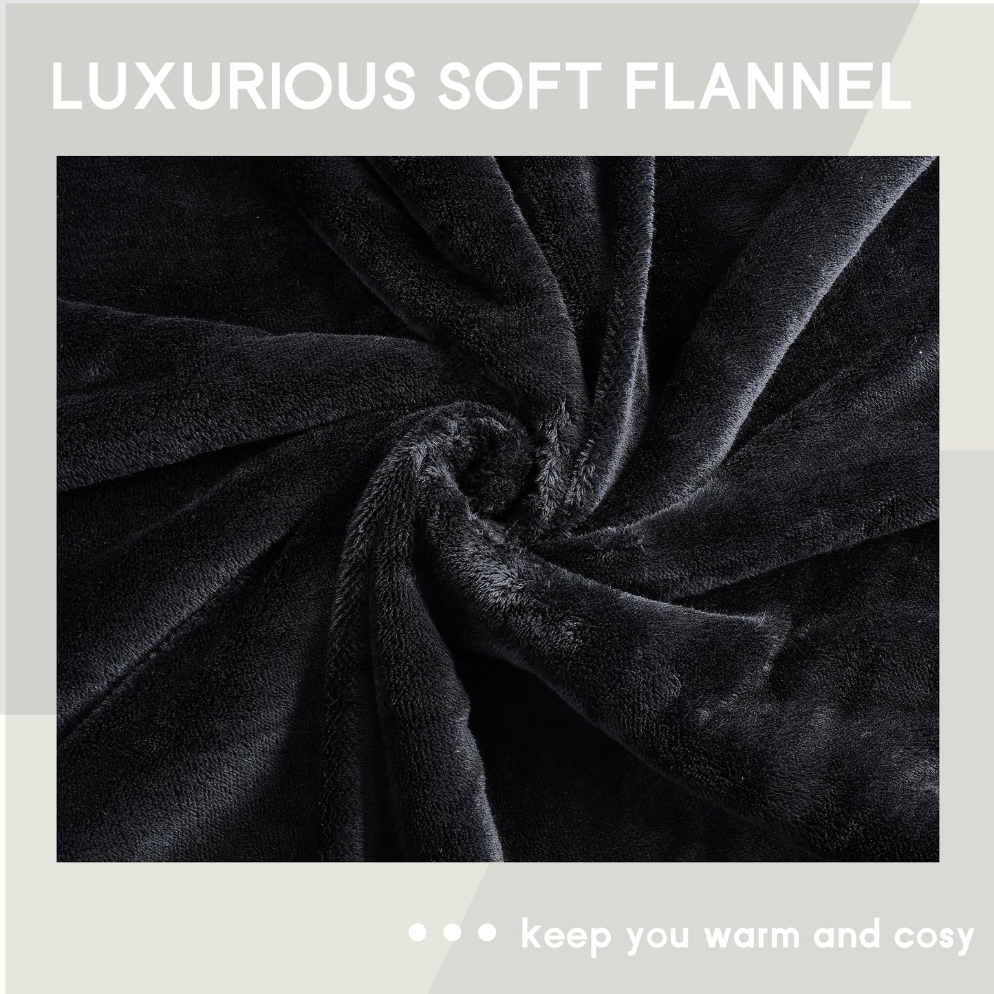 Heated Blanket Electric Blanket Full Size 72''x84'', Soft Flannel Heating Blanket with 1-10 Hour Auto Off - 6 Heat Settings - Machine Washable - Dark Grey