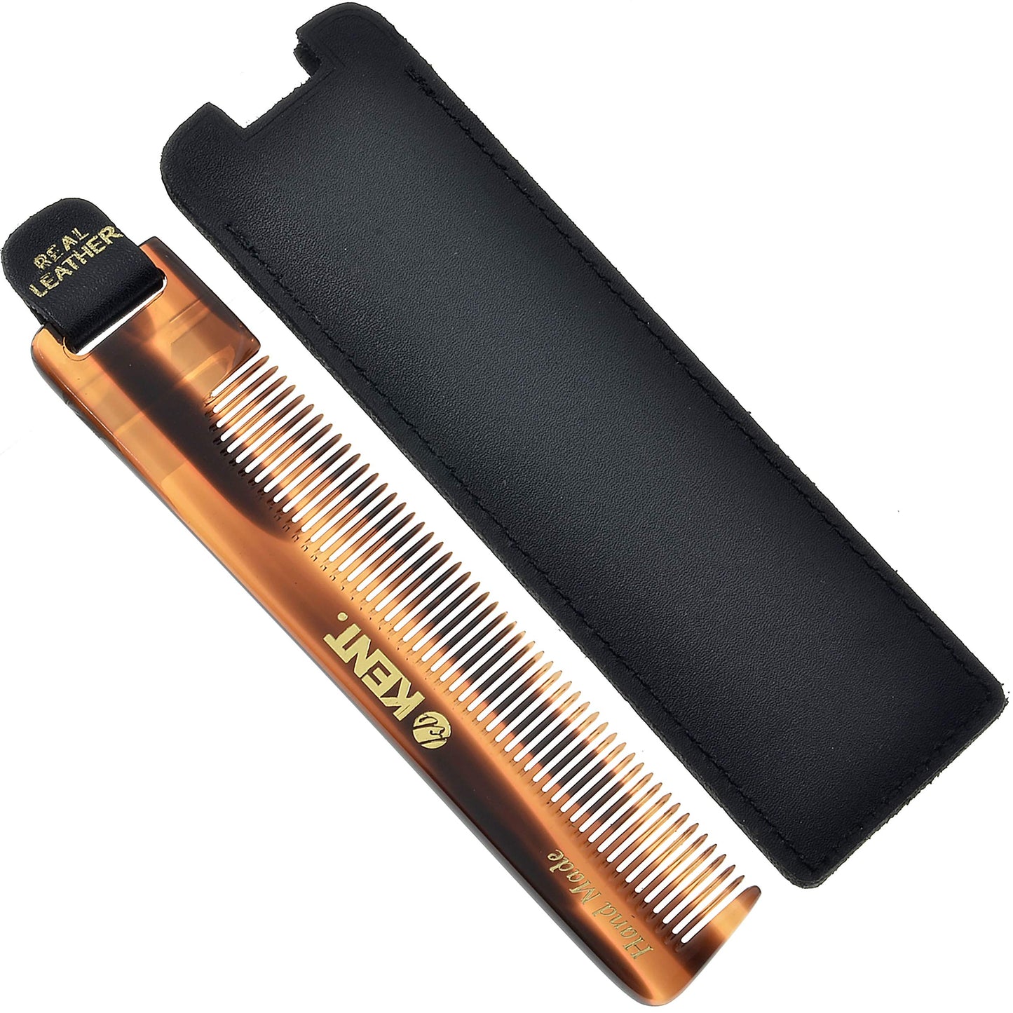 Kent Nu22 Handmade All Fine Tooth Pocket Comb For Men, Women And Kids, Hair Comb Straightener For Everyday Grooming Styling Hair
