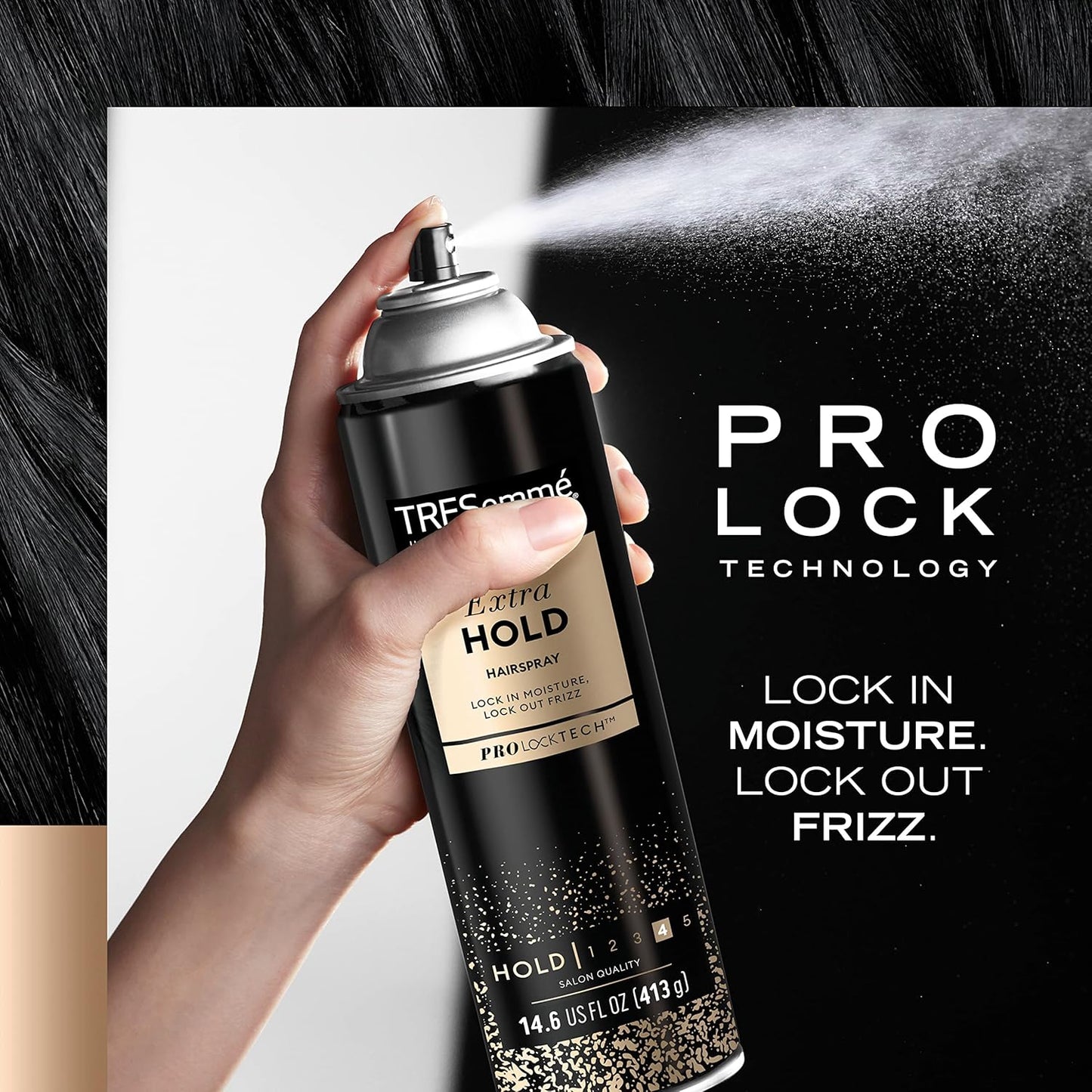 Extra Hold Hairspray | 24-Hour Frizz Control | Pro Lock Technology | 14.6 oz
