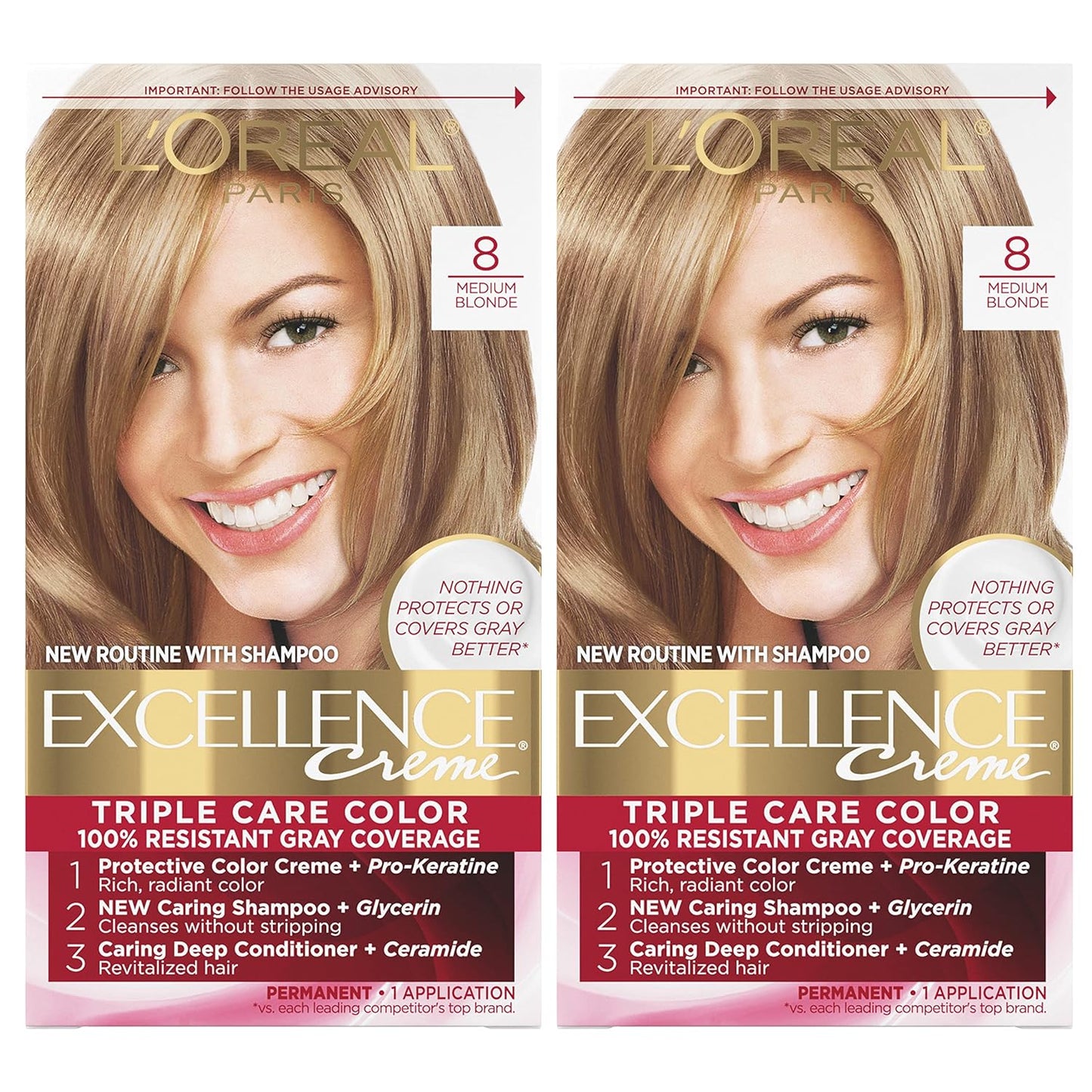 L'Oreal Paris Excellence Crème 9A Light Ash Blonde Hair Color | Gray Coverage, 8 Weeks