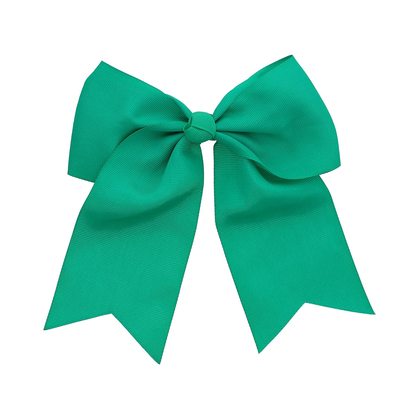 Jumbo Bow Clip With Tails-Kelly Green