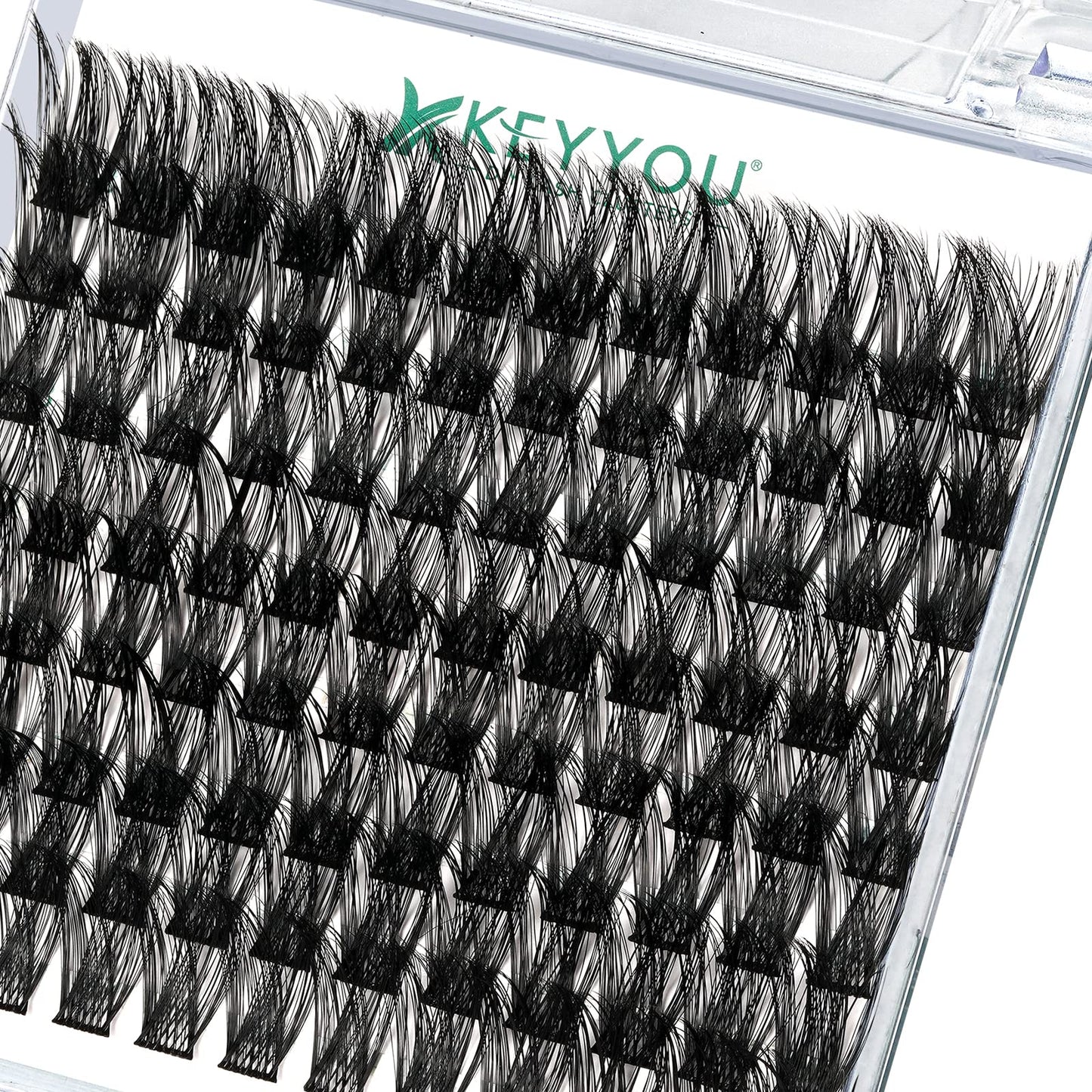 Lash Clusters,96 Pcs Cluster Lashes C Curl 18Mm Diy Lash Extensions Eyelash Clusters,Keyyou Volume Wispy Individual Lashes Soft&