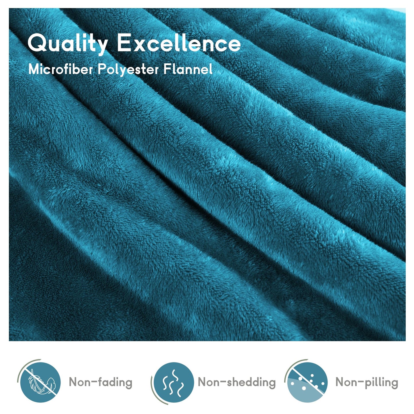 Heated Blanket Electric Blanket Full Size 72''x84'', Soft Flannel Heating Blanket with 1-10 Hour Auto Off - 6 Heat Settings - Machine Washable - Dark Grey