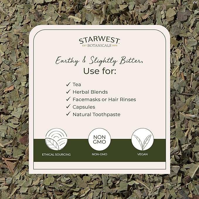 Starwest Botanicals Neem Leaf C/S Organic, 1 Pound (Pack of 1)