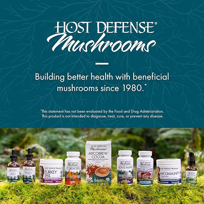 Host Defense CordyChi Extract - Energy & Immune Support Supplement - Cordyceps & Reishi Mushroom Supplement for Relaxation & Respiratory Support - Aids Against Tiredness - 1 fl oz (30 Servings)*