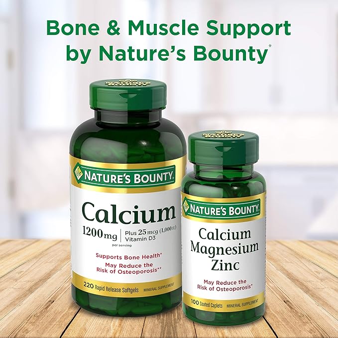 Nature's Bounty Magnesium, Whole Body Support, Supports Heart, Nerve and Bone Health. 400 mg, 75 Softgels (Pack of 2)