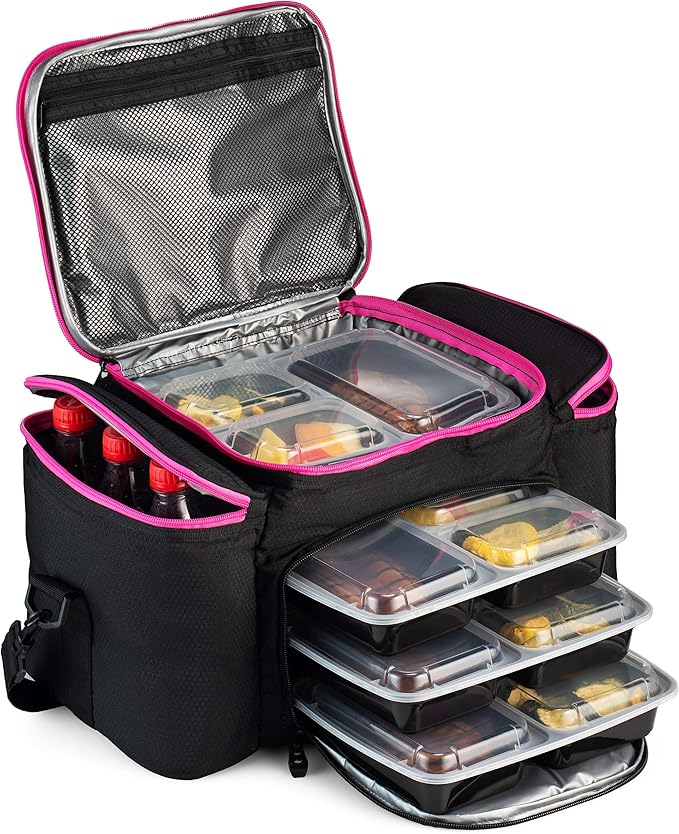 Cooler Bag Women Insulated By Outdoorwares Large Capacity Durable, To Keep Foods And Drinks In The Right Temperature - Good For Travel, Picnic, Beach Hiking, Camping ETC.(Containers Not Included)