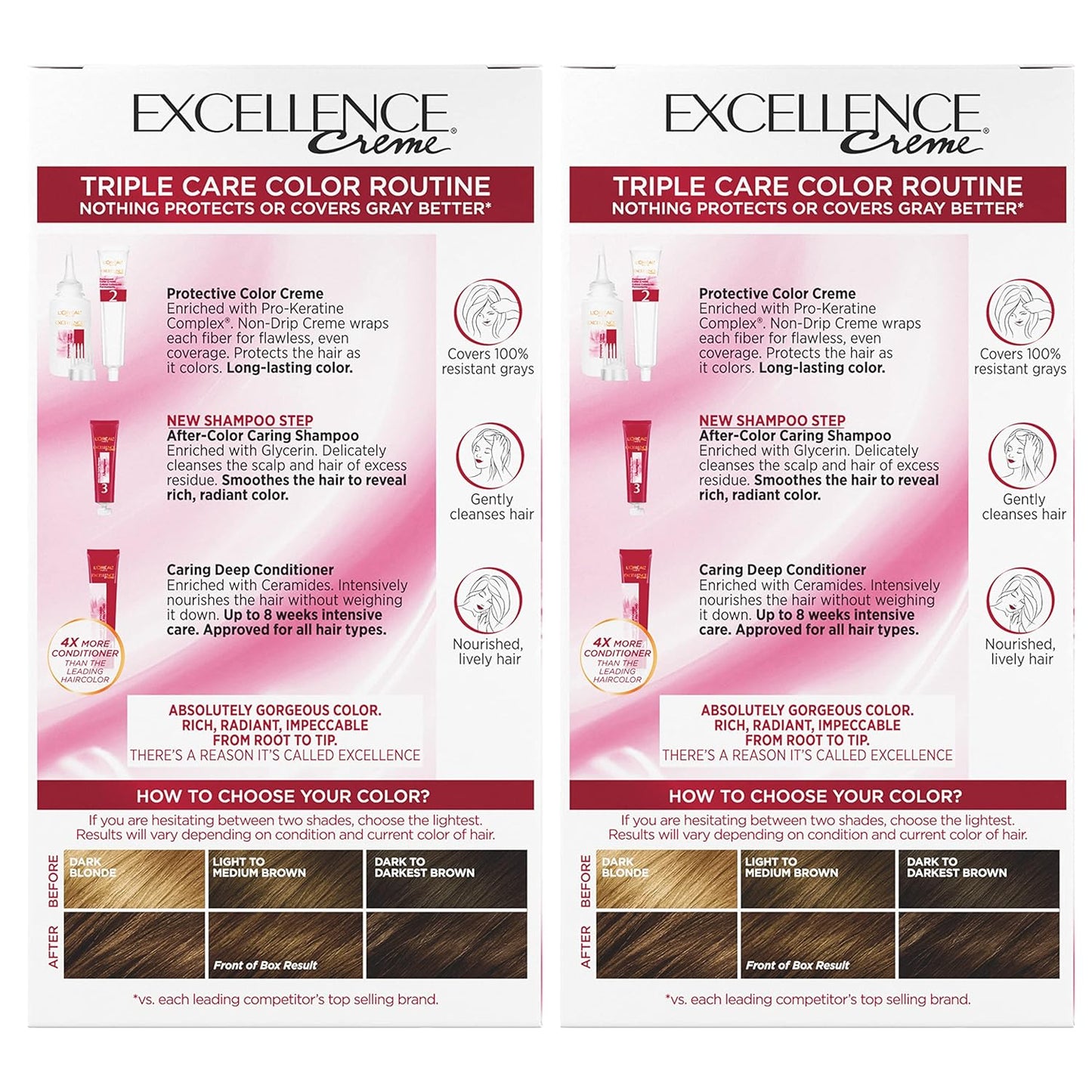 L'Oreal Paris Excellence 8G Medium Golden Blonde Hair Color | Gray Coverage, 8 Weeks