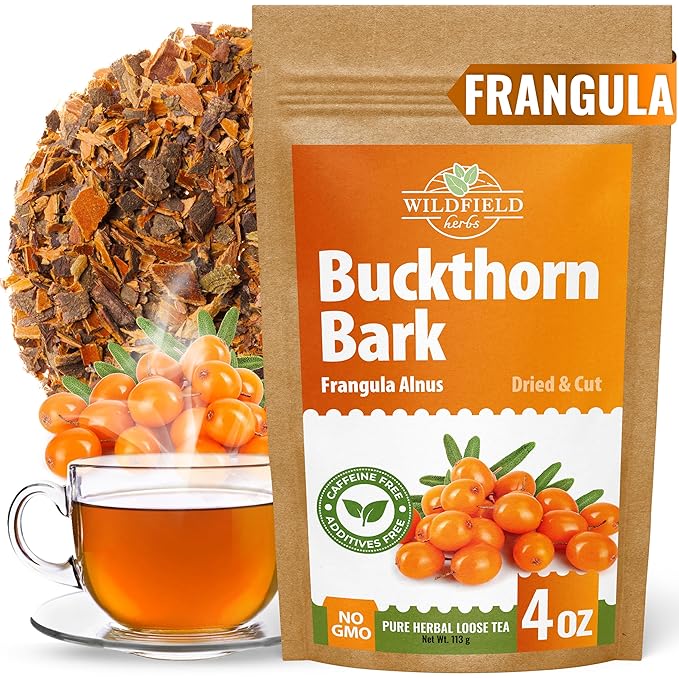 4 oz. Buckthorn Bark Buckthorn Tea Herbal (Frangula Alnus) - 113g Buckhorn Bark Herb Tea Espino Blanco