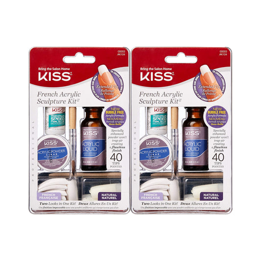Kiss French Acrylic Sculpture Kit (2 Pack)