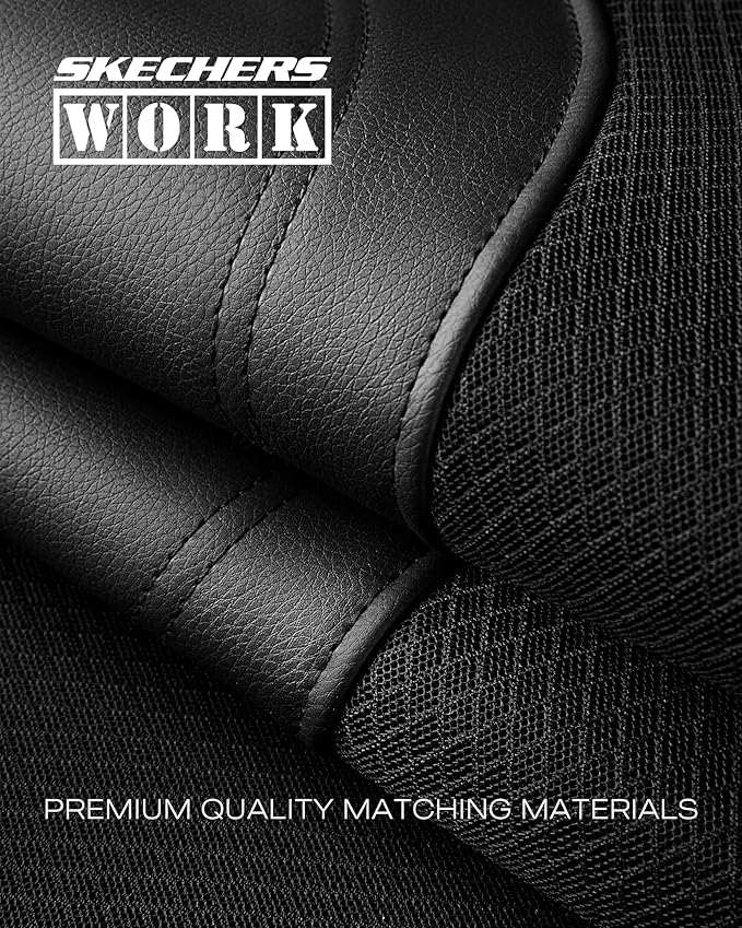 Skechers Car Seat Covers, Work Leather Seat Covers 5-Times Stronger Built-in Webbing, Oxford Fabric Front Seat Cover, Airbag Compatible, Automotive Comfort for Cars, Trucks, SUVs,Red