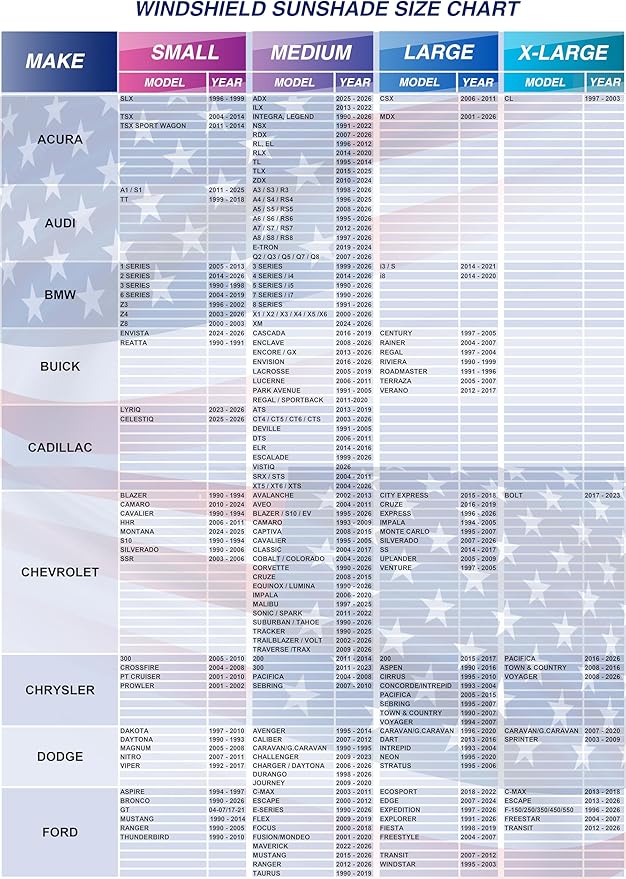 Windshield Sun Shade - American Flag Design, High-Resolution Sun Visor for Car, Truck, SUV with Mirror Cut-Out for Interior Sun Protection, Foldable Car Sun Shade