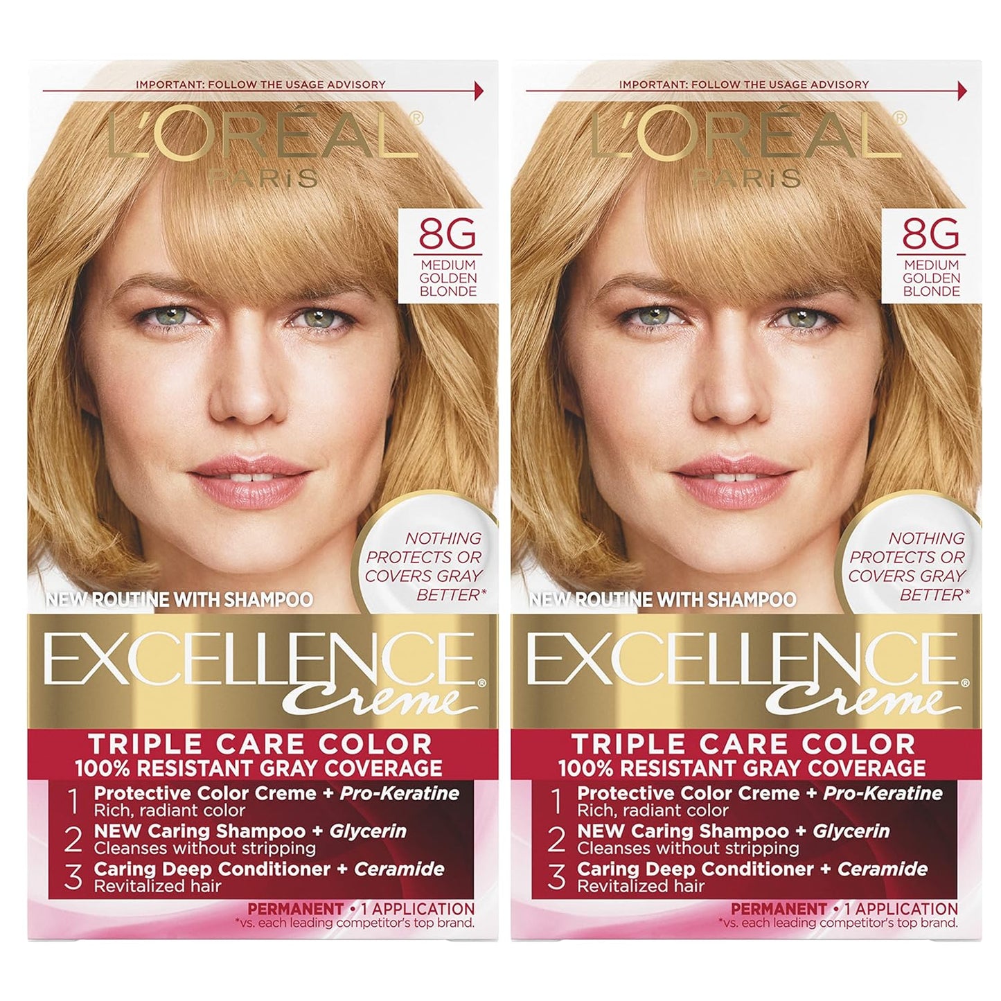 5RB Medium Reddish Brown Hair Color | L'Oreal Paris Excellence Creme – 8 Weeks Gray Coverage