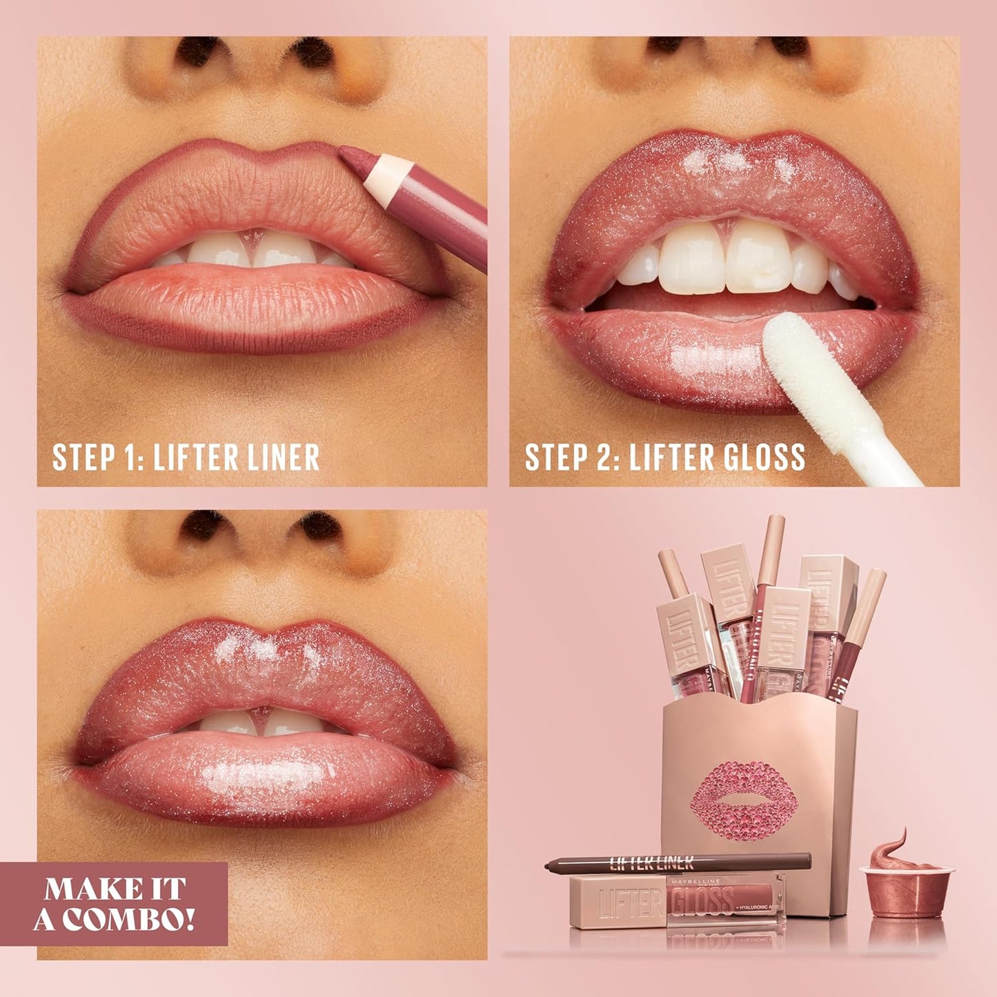 Maybelline Lifter Liner Lip Liner Pencil with Hyaluronic Acid, Out of Line, 1 Count