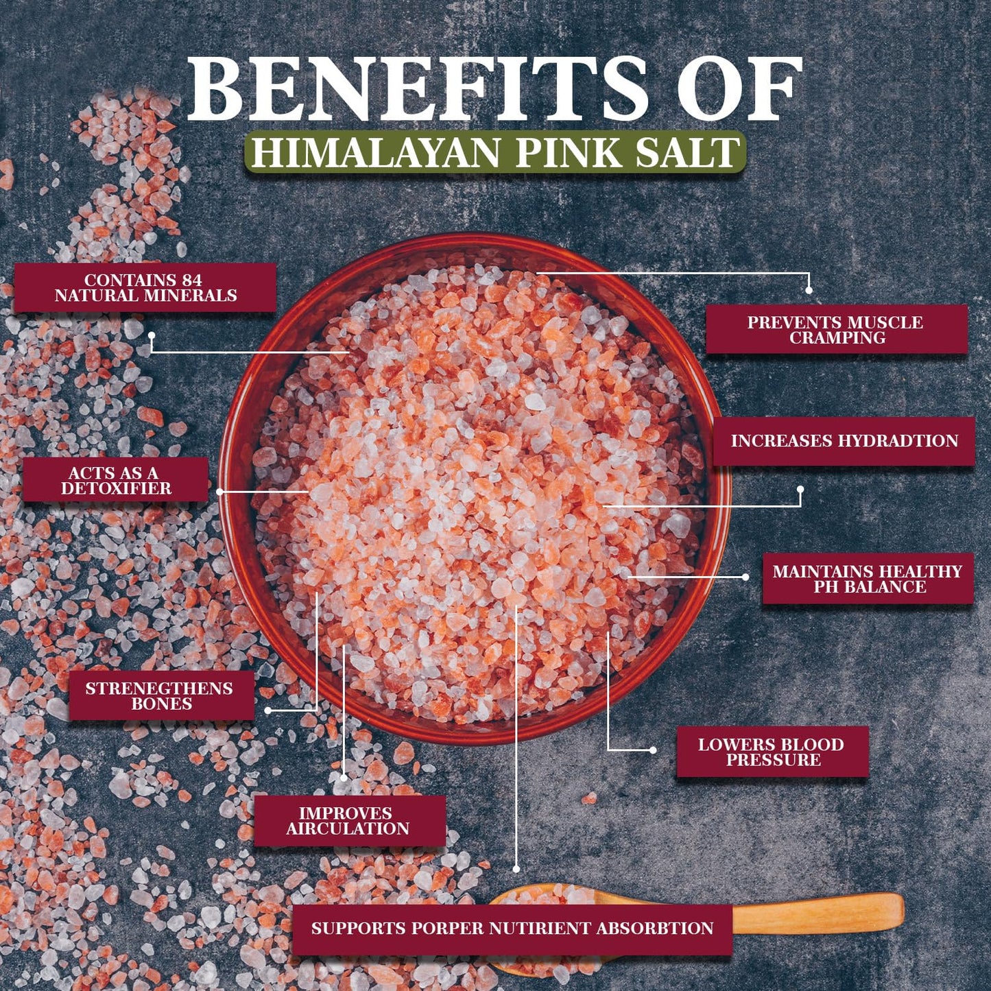 Himalayan Chef Pink Salt Coarse, 5 lbs. Mineral Dense for Health & Ideal For Refill Grinders - 2 PACK