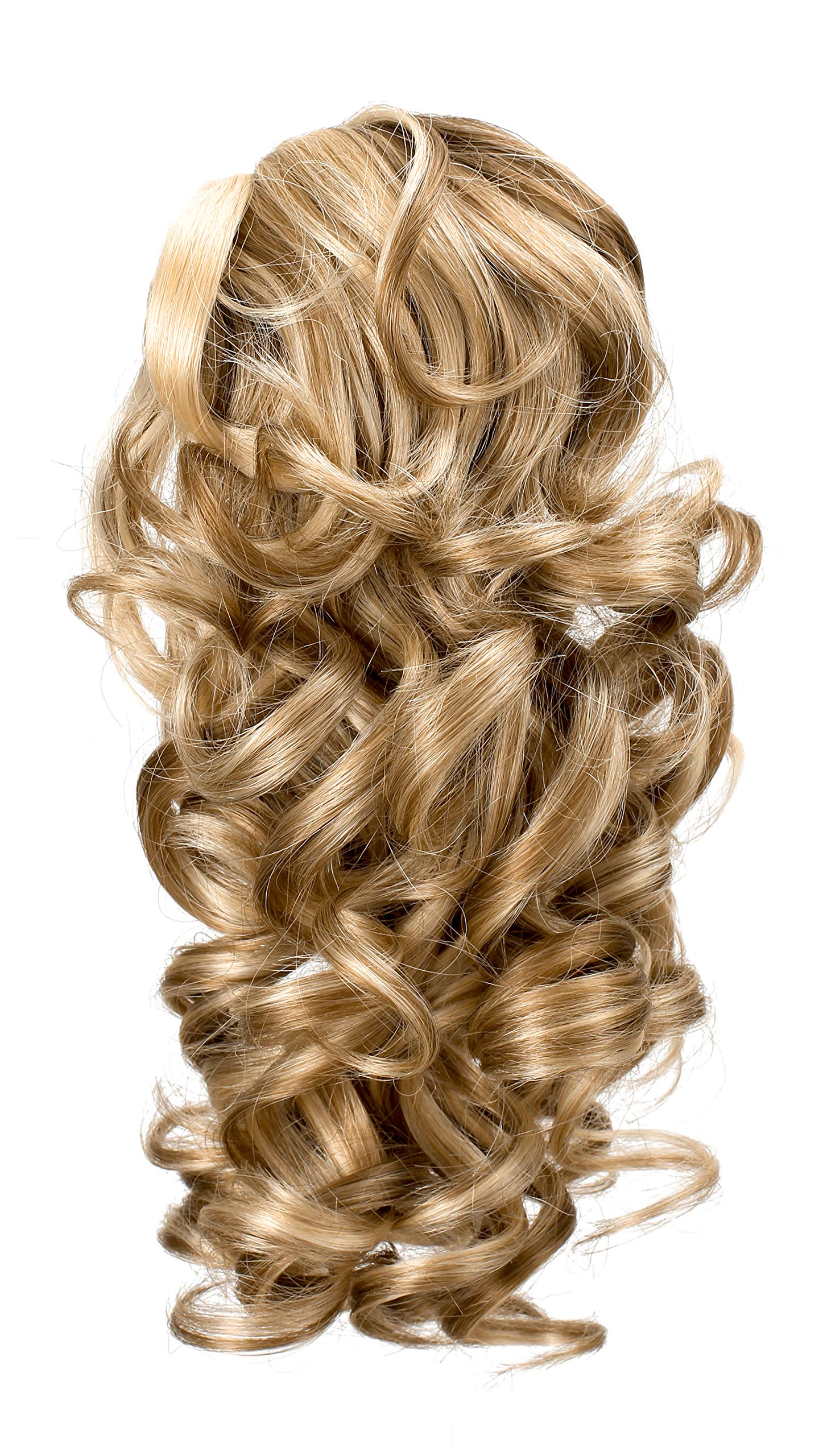 Onedor 12'' Synthetic Fiber Natural Textured Curly Ponytail Clip In/On Hair Extension Hairpiece (H16/613)