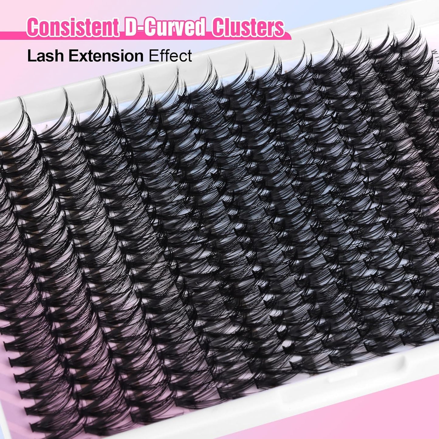 DIY Lash Extension Kit | 280pcs Brown 40D Clusters | 9-16mm Individual Lashes