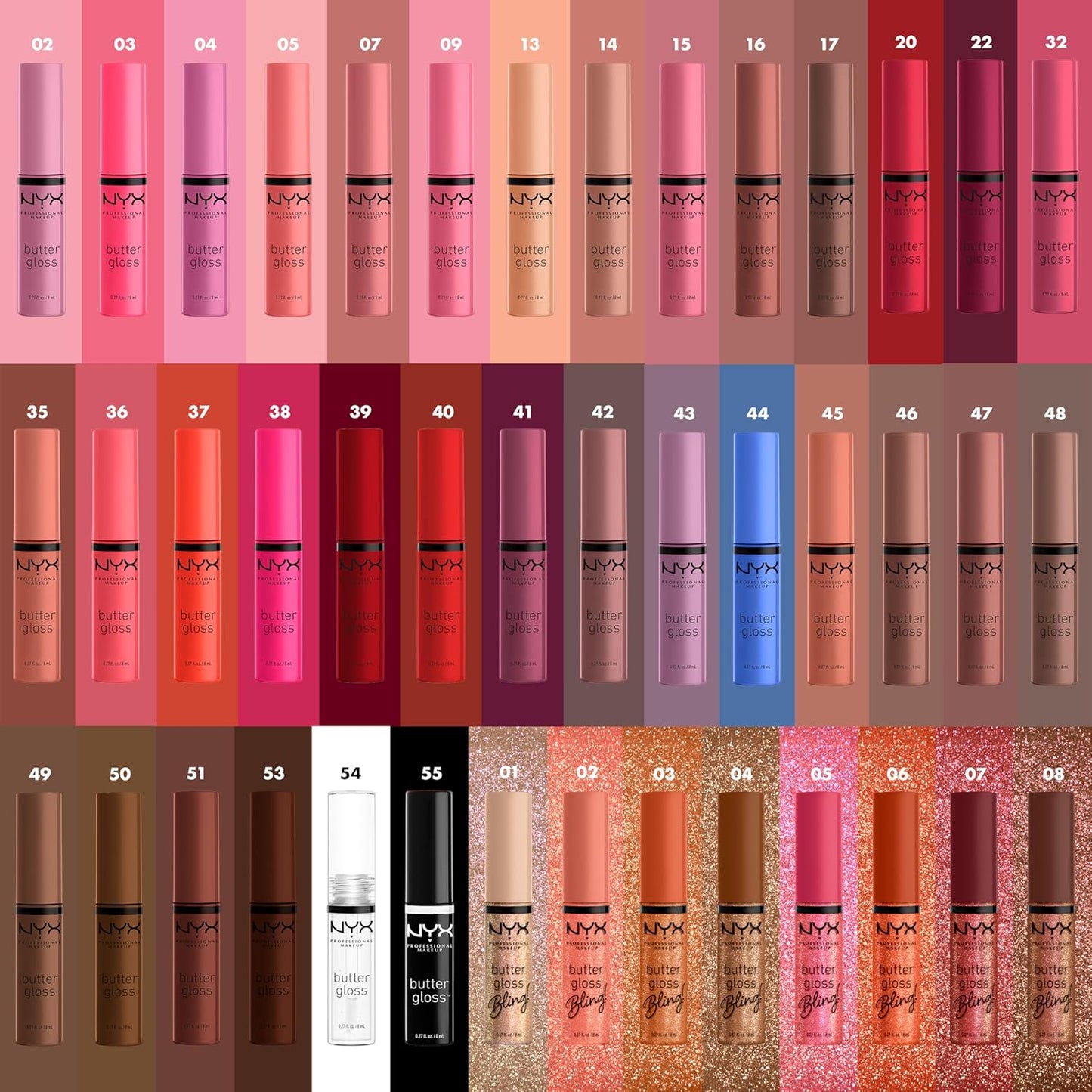 NYX Butter Gloss | Non-Sticky Pink Lip Gloss for All-Day Shine
