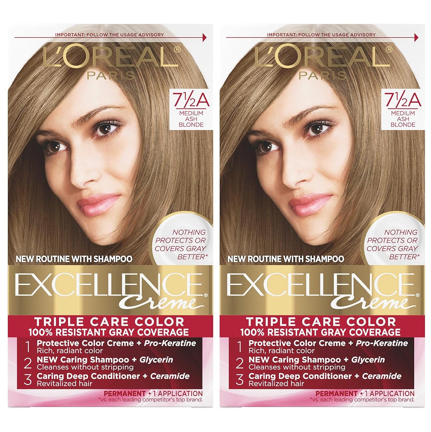 L'Oreal Paris Excellence Crème 9A Light Ash Blonde Hair Color | Gray Coverage, 8 Weeks