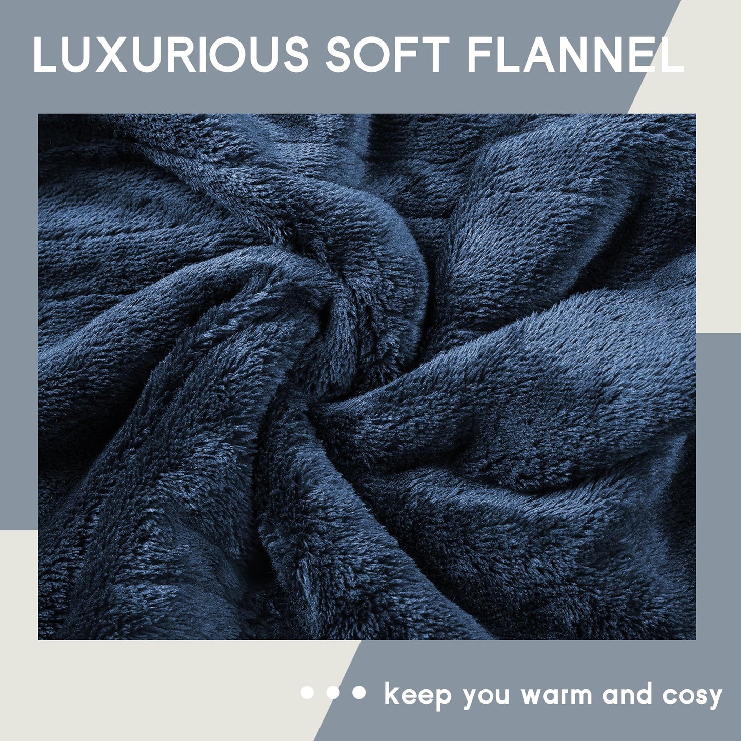 Heated Blanket Electric Blanket Full Size 72''x84'', Soft Flannel Heating Blanket with 1-10 Hour Auto Off - 6 Heat Settings - Machine Washable - Dark Grey