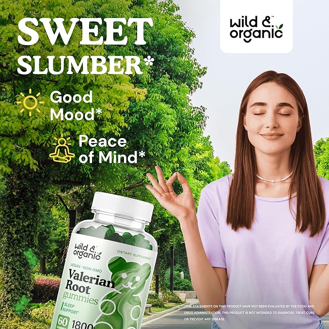 Wild & Organic Calm & Mood Gummies & Valerian Root Gummies