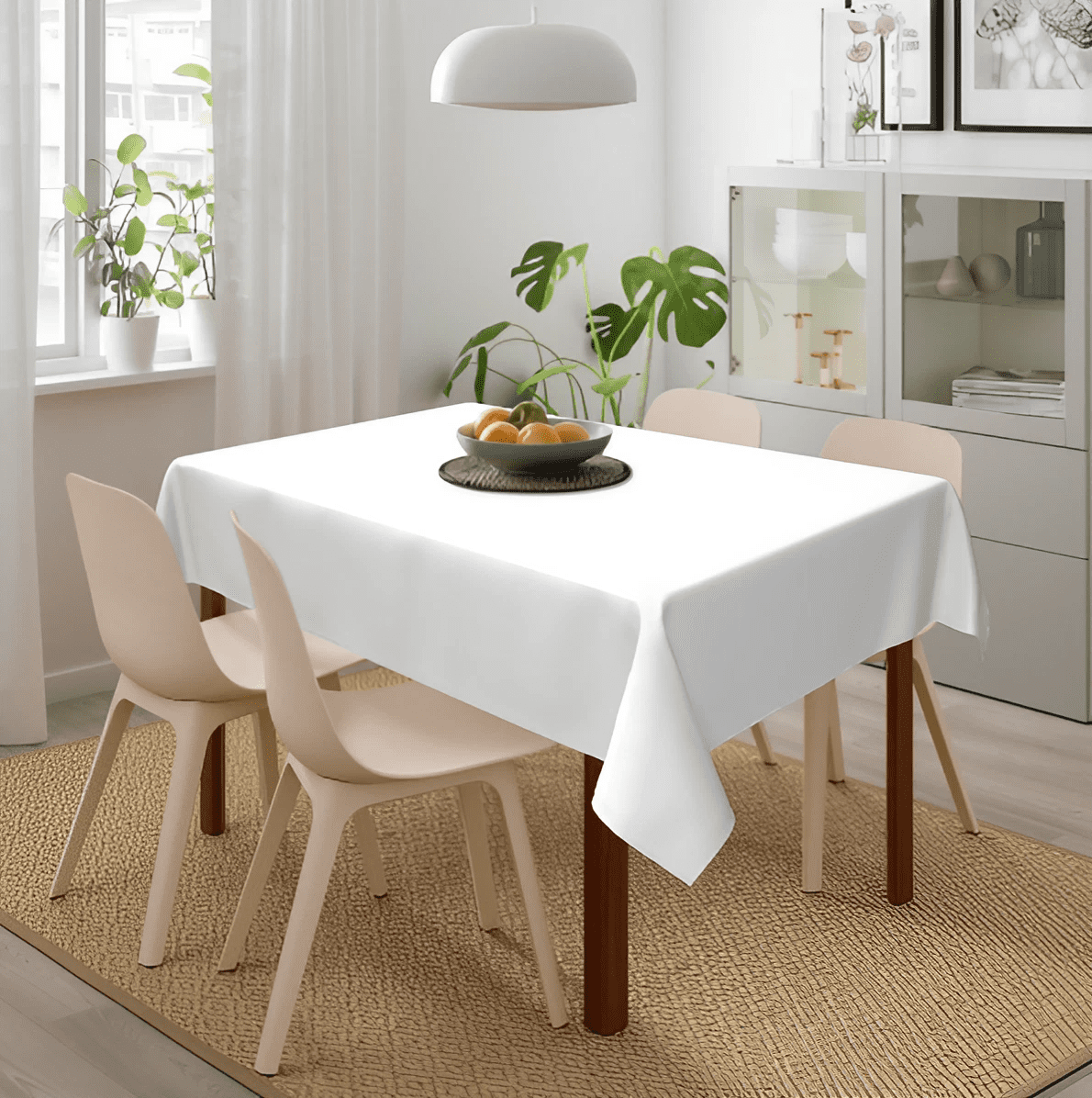 Flower Sea Plant Print Pattern Rectangular Restaurant Coffee Table Tablecloth Outdoor Picnic Camping rative Accessories