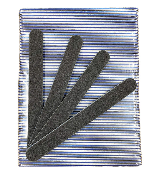 Prettyclaw | 50Pc Nail File 80/80 Grit Black Nail Files Blue Center Double Sided Black Emery Board For Nails Acrylic Nail File