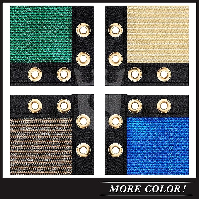 Royal Shade Custom Size 5' x 160' Grey Fence Privacy Screen Windscreen Cover Netting Mesh Fabric Cloth - Cable Zip Ties Included (We Make Custom Size)
