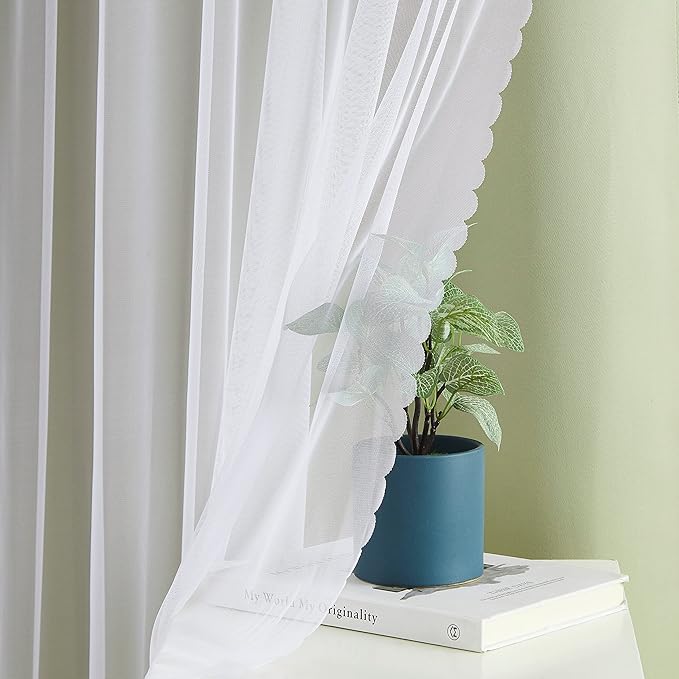 Bujasso Sage Green Blackout Curtains with Sheer Overlay Mix and Match Double Layer Thermal Insulated Window Panels 90 inch for Living Room Bedroom Green Drapes with Tiebacks Grommet Top 54" Wx90 Lx2