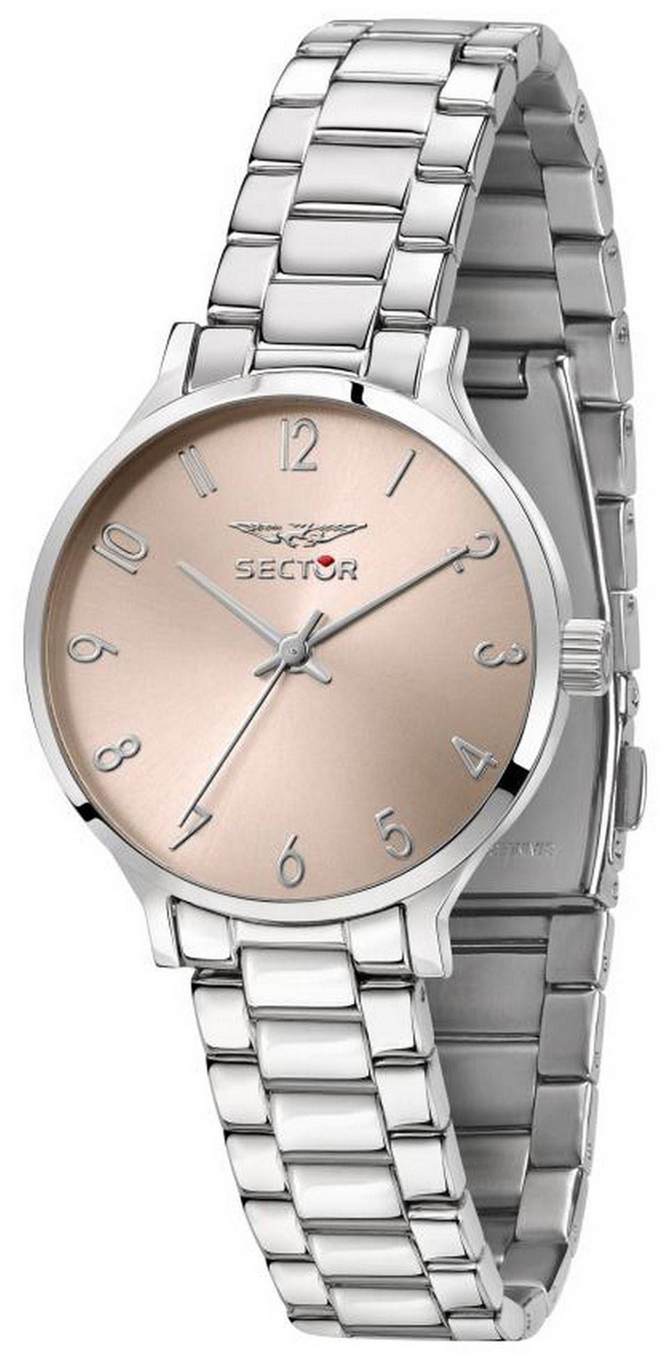 Sector 370 Light Rose Sunray Dial Stainless Steel Quartz R3253522501 Women'S Watch