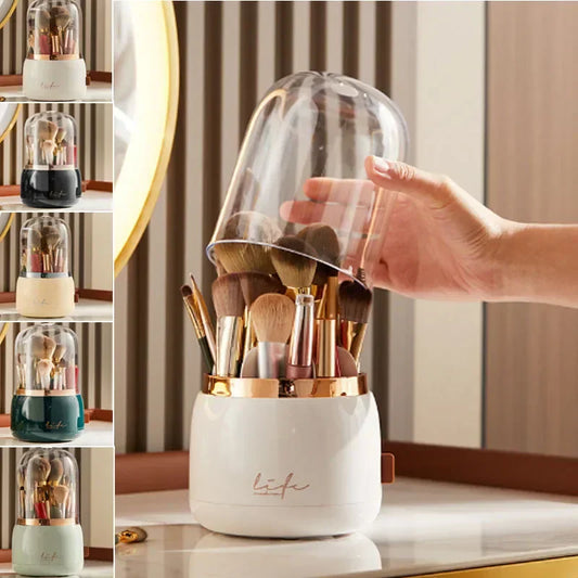 360° Rotating Clear Makeup Organizer