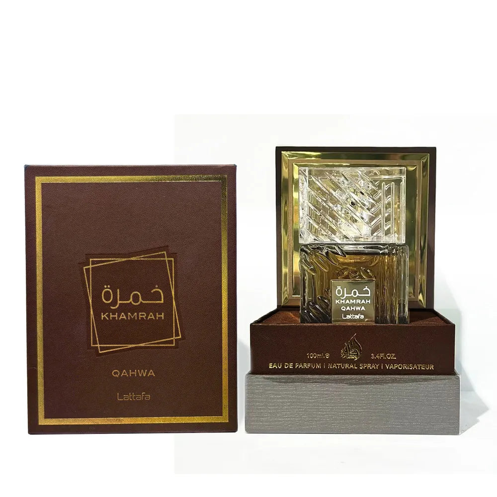 100ml Khamrah Qahwa Perfume – Rich & Wood Scent