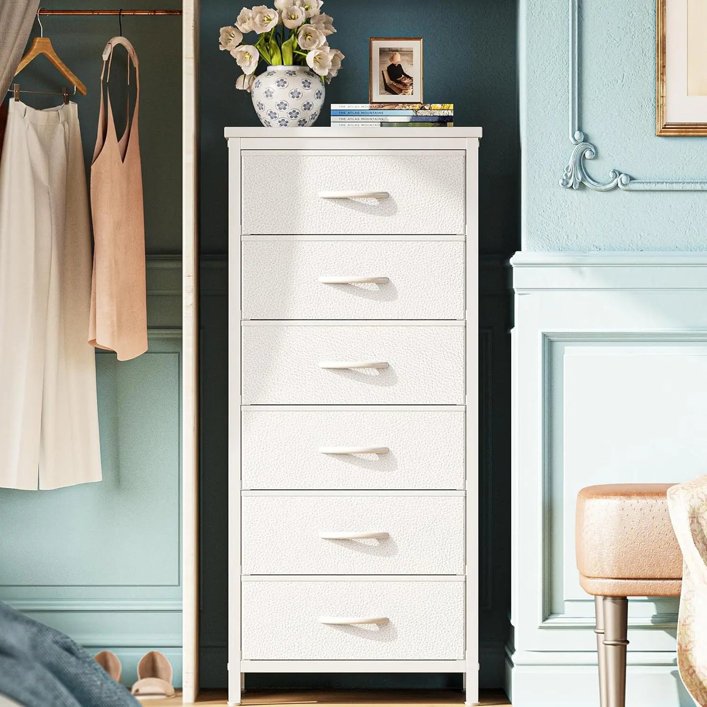 Tall Dresser with 6 Drawers