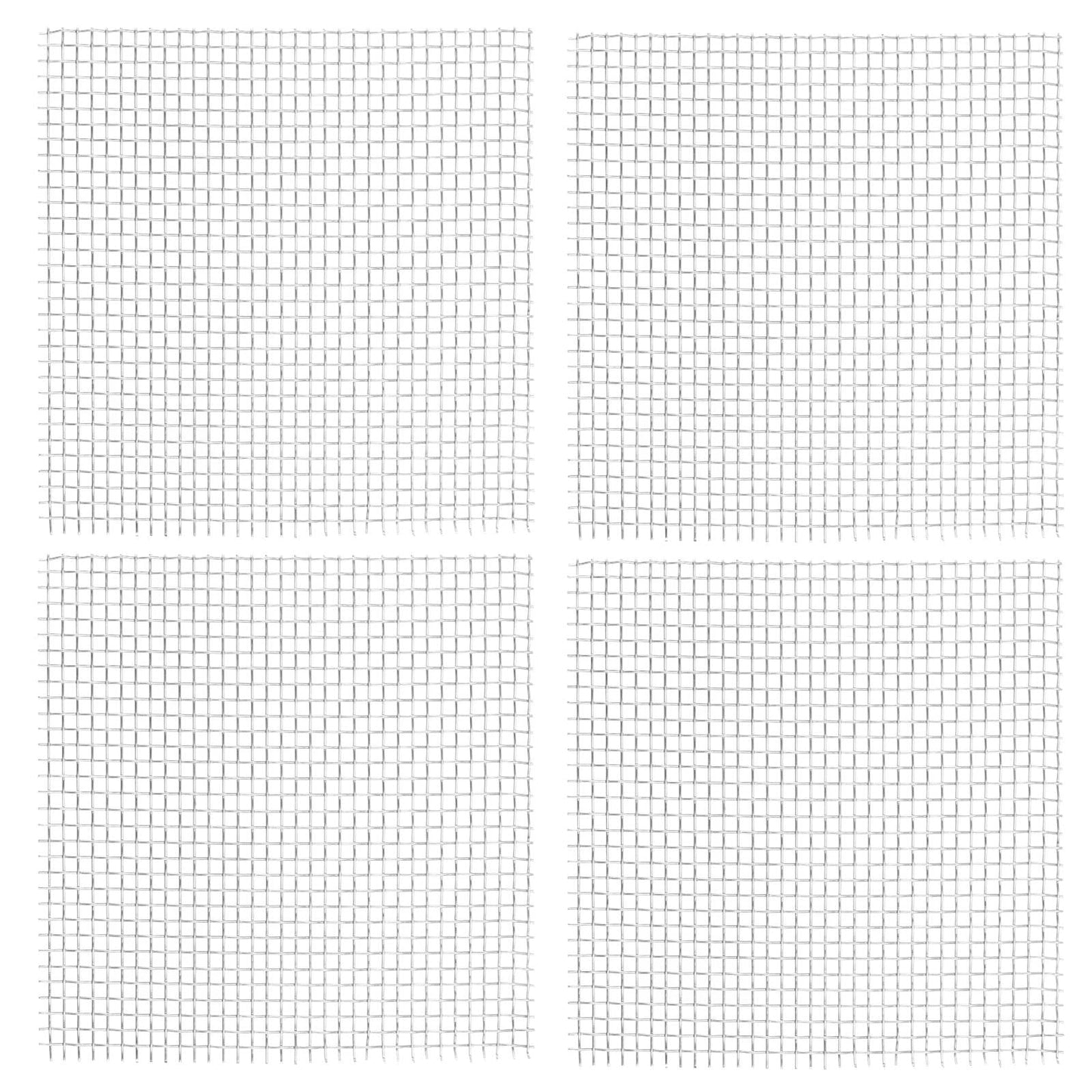 ROSENICE 15Pack Silver Square Aquatic Moss Mesh for Low Maintenance and Freshwater
